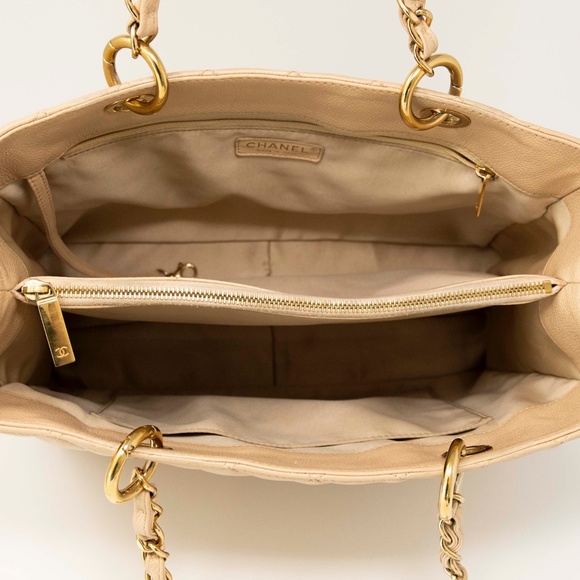 Chanel Caviar GST Grand Shopping Tote Bag Beige - Picture 12 of 14